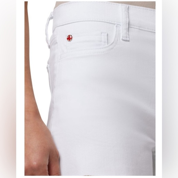 HUDSON
Gracie Mid-Rise Raw-Edge Shorts - Picture 4 of 8